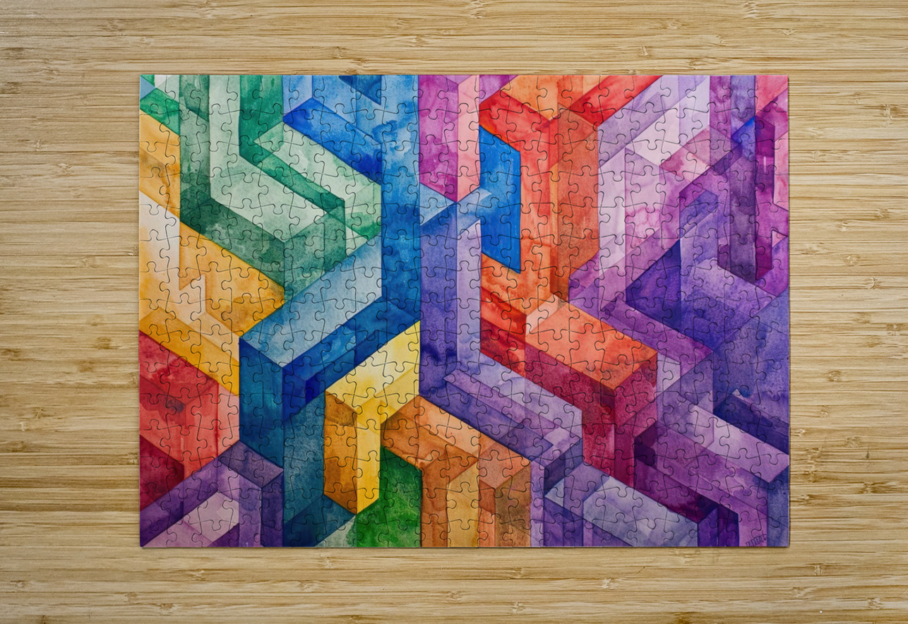 Chromatic Intersections 7H29P4 48 Abstract Rebellion Puzzle printing