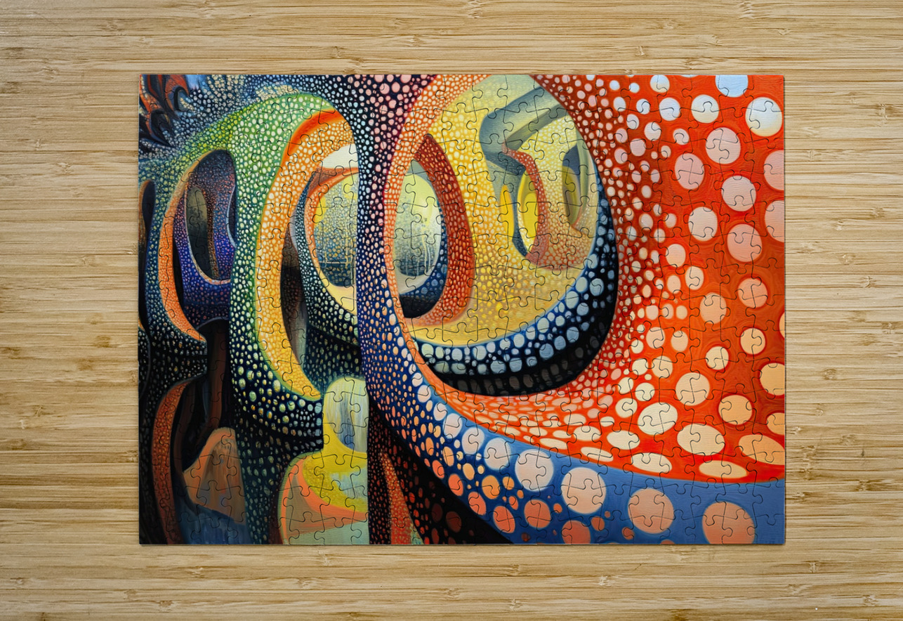 Chromatic Labyrinth H3N5B2 63 Abstract Rebellion Puzzle printing