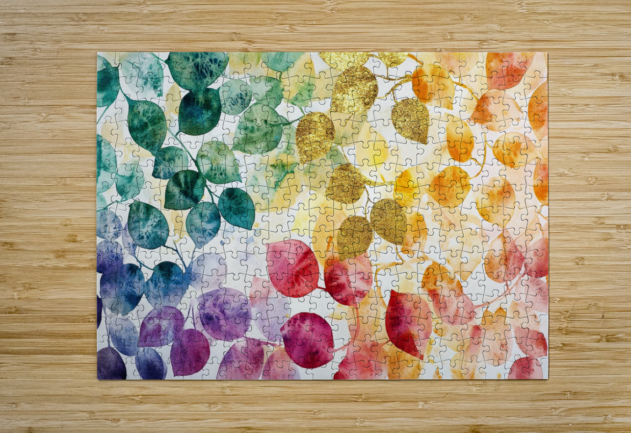 Chromatic Leaf Symphony 2P9H7N 58 Abstract Rebellion Puzzle printing