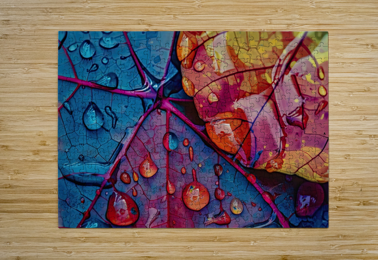 Chromatic Leaf Study H2N9J2 65 Abstract Rebellion Puzzle printing