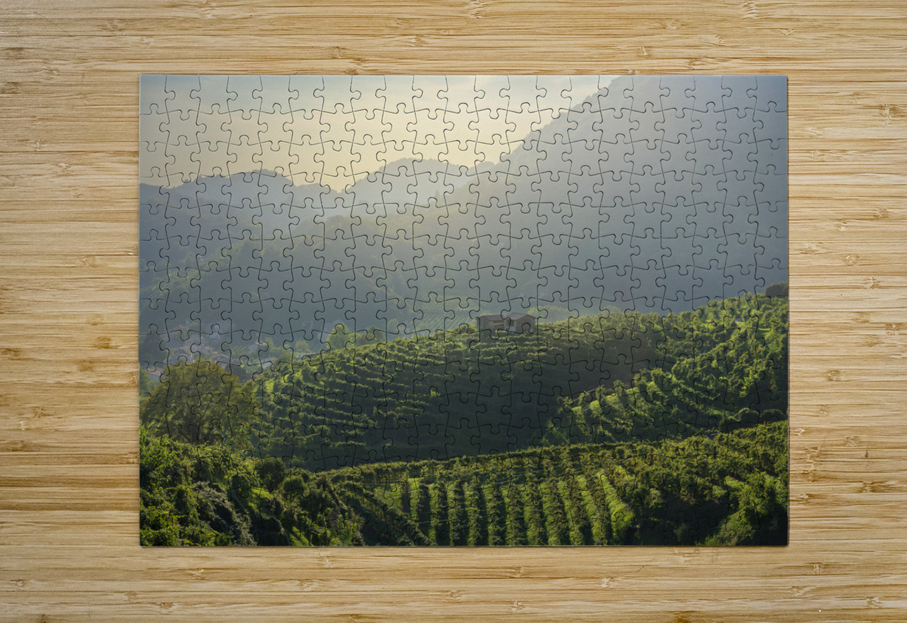 Prosecco Hills vineyards at sunset Stefano Orazzini Puzzle printing