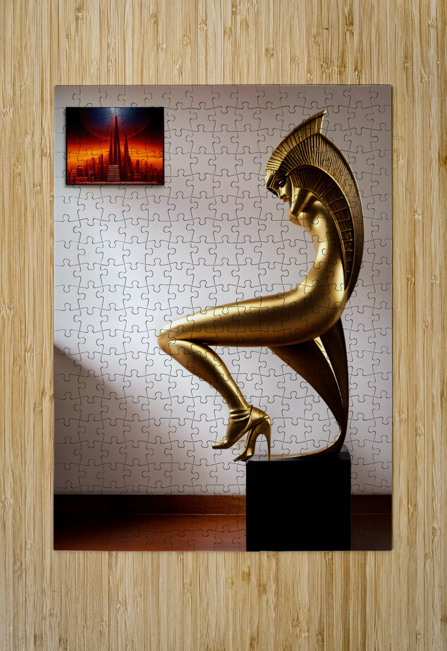  Golden Statue  Aniima Illussiya Puzzle printing