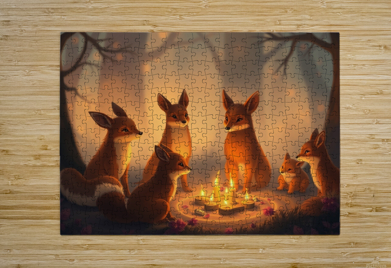 A digital painting depicting a soft dreamy atmosp nor 2020 Puzzle printing