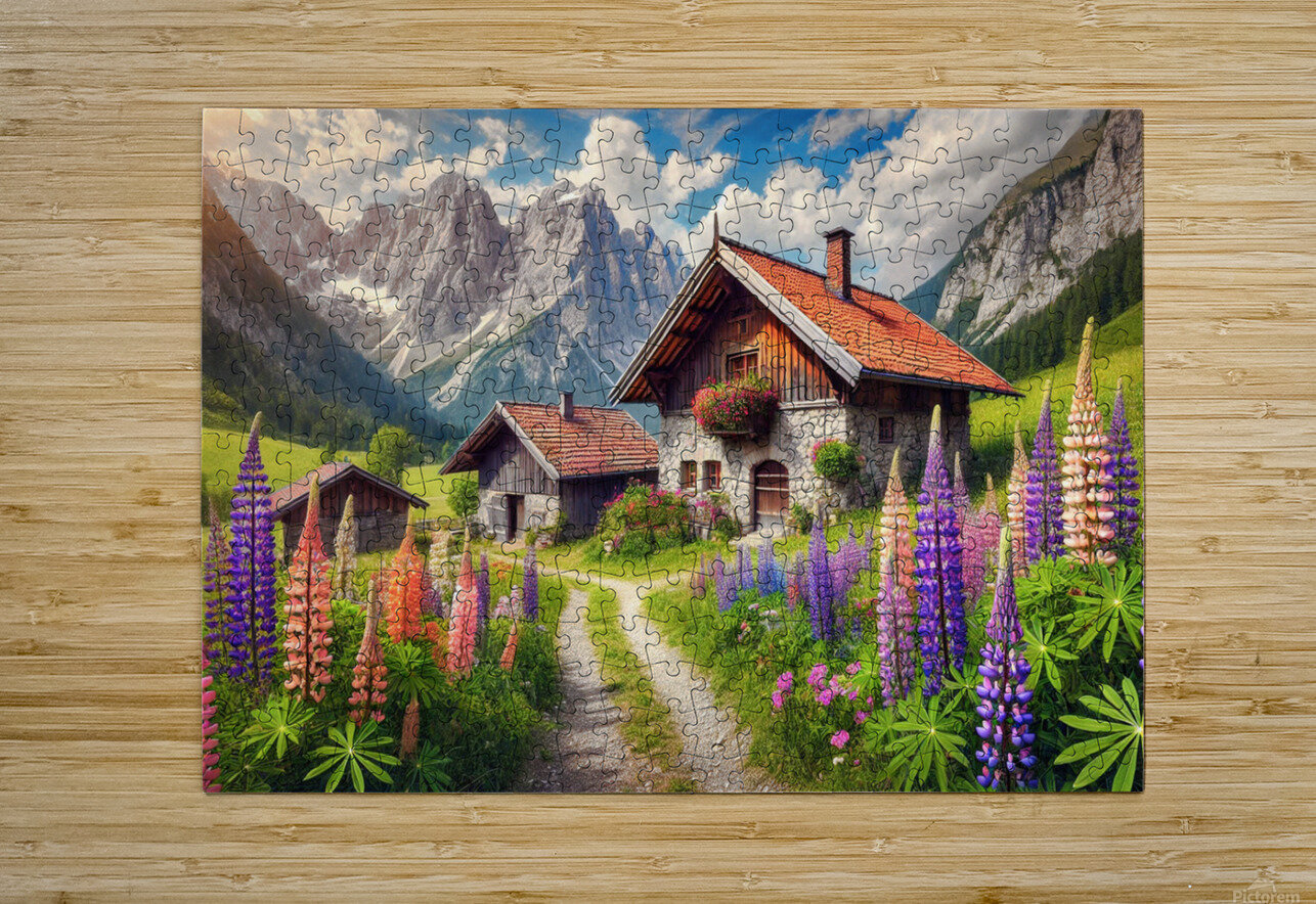 Chemin d alpage Photo Max Puzzle printing