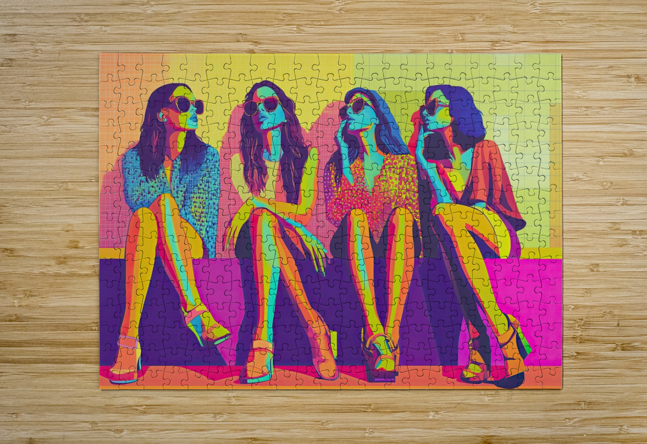 Chromatic Quartet 7H3N2P 55 Abstract Rebellion Puzzle printing