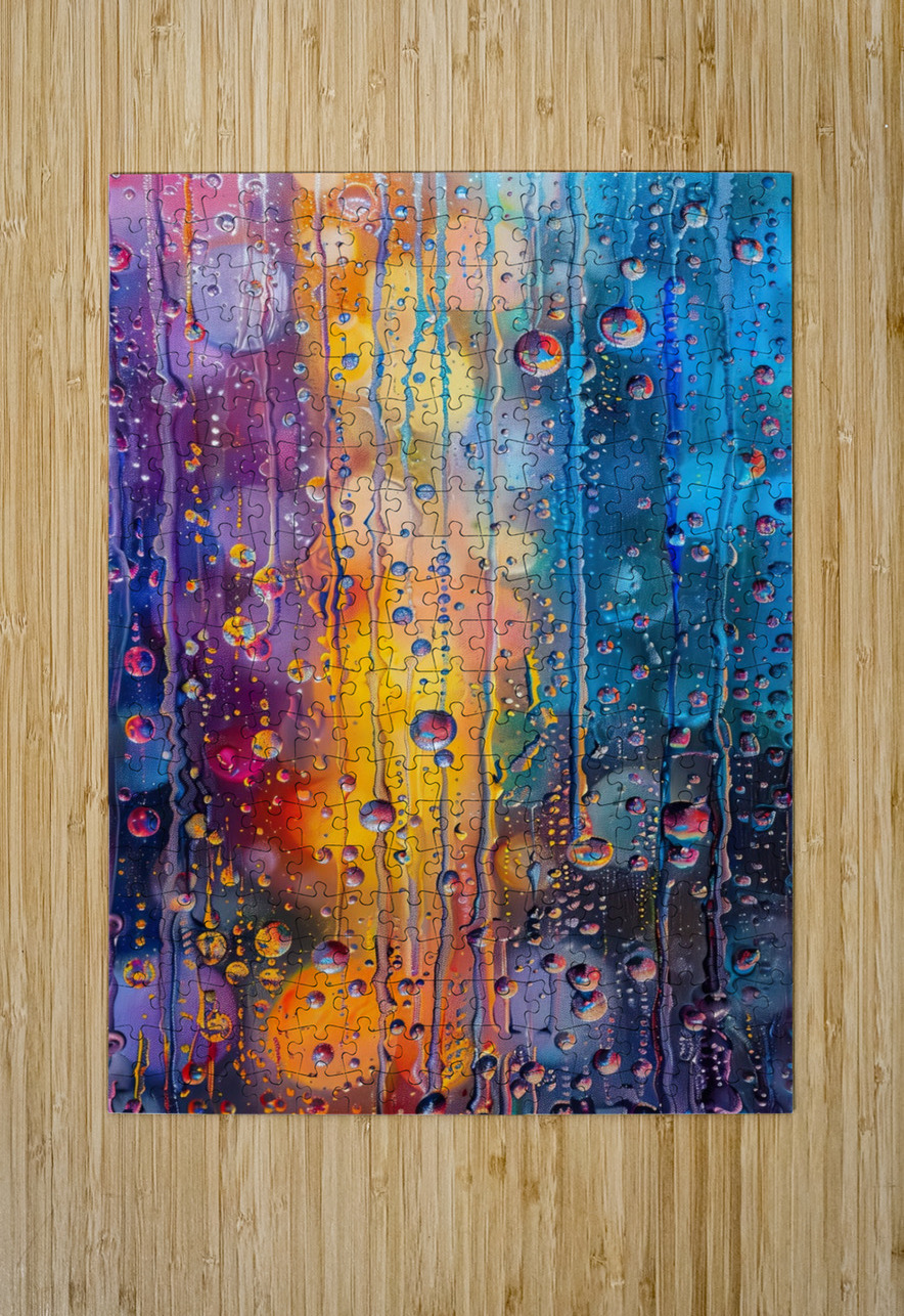 Chromatic Rain Cascade 92DH3P 55 Abstract Rebellion Puzzle printing