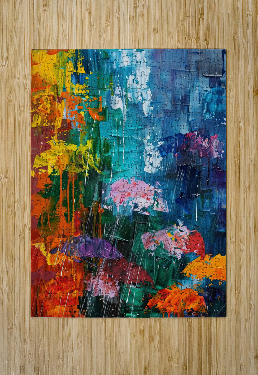 Chromatic Rain Symphony Y9K3N2 58 Abstract Rebellion Puzzle printing