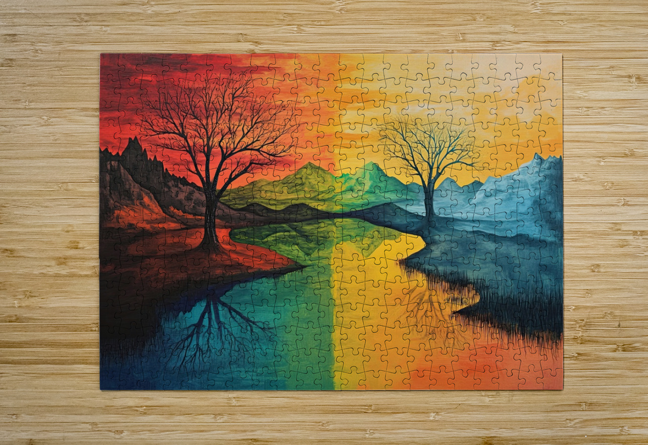 Chromatic Reflections J9H4N2 57 Abstract Rebellion Puzzle printing