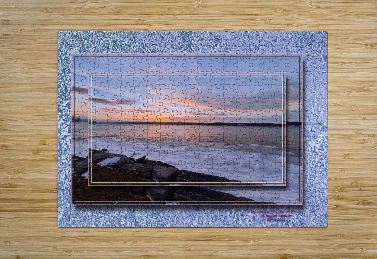 Canandaigua Lake in Winter PIXquisate Puzzle printing
