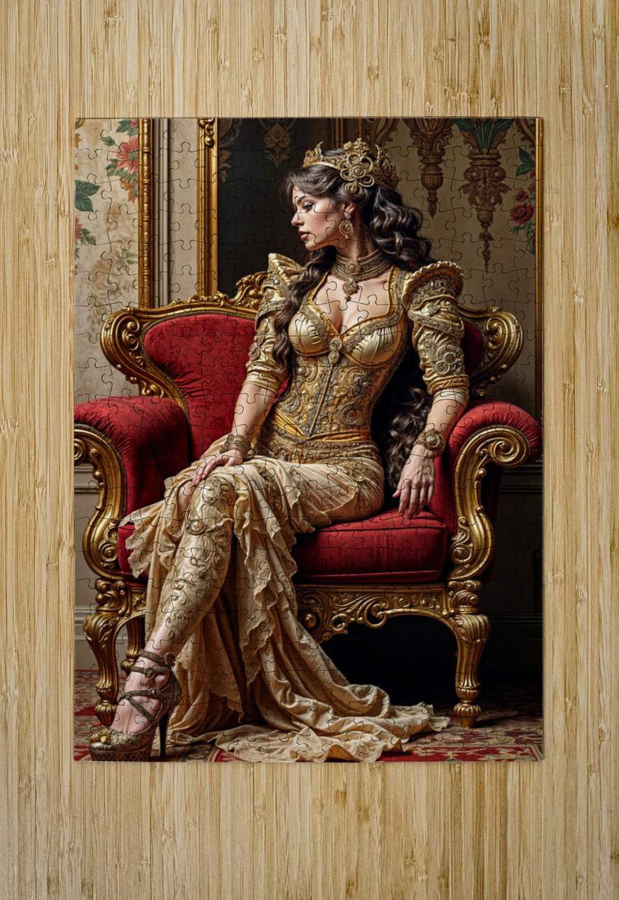  Cloaked in Elegance  Aniima Illussiya Puzzle printing