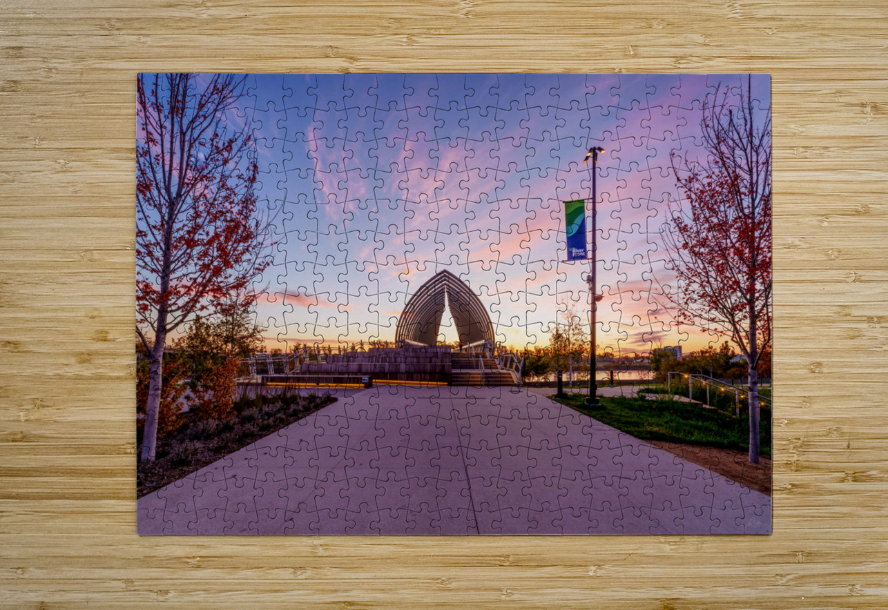 Pink Sunrise At Farnam Pier Jennifer White Puzzle printing