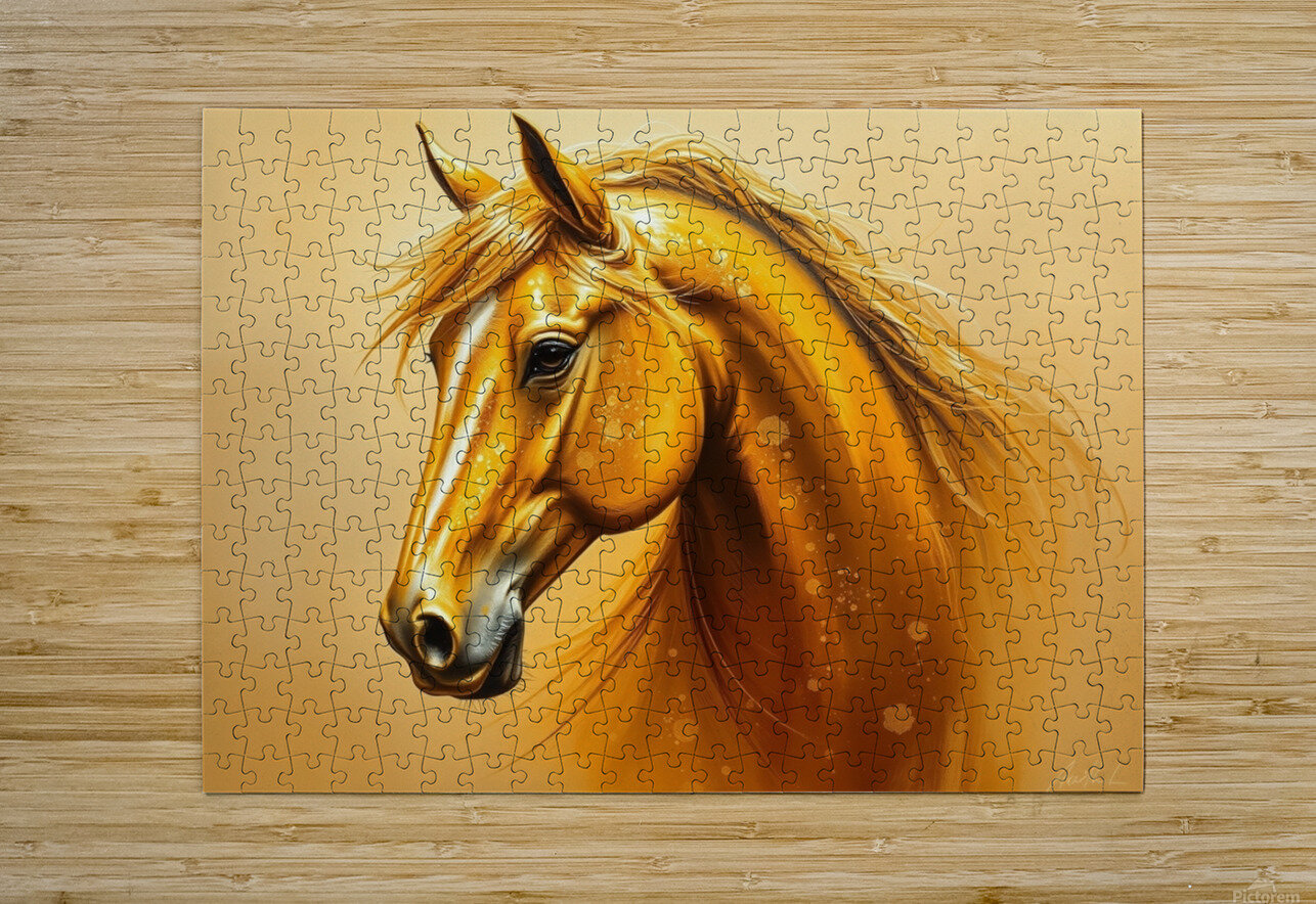 An imaginative artistic painting of a purebred horse nor 2020 Puzzle printing