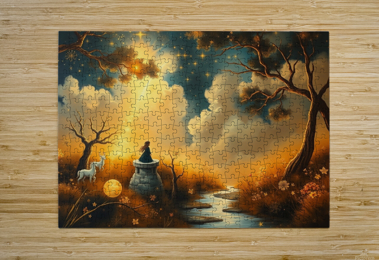 A wall art drawing by an artists imagination nor 2020 Puzzle printing