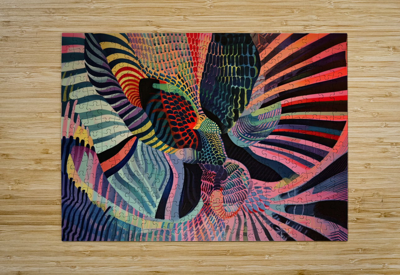 Chromatic Rhapsody H3N9B2 64 Abstract Rebellion Puzzle printing