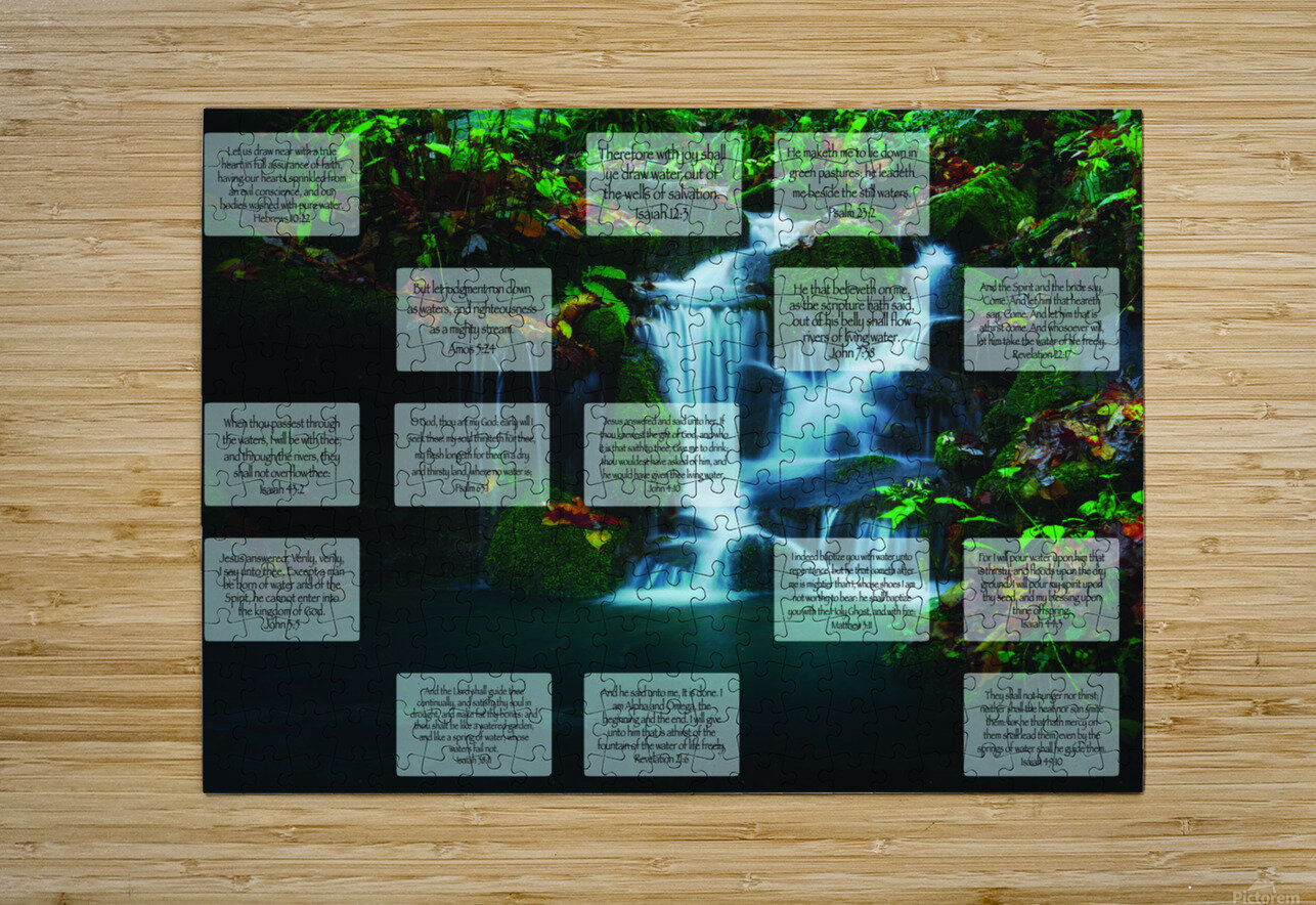 MNW16-WATERFALLS MY NEHEMIAH WALL Puzzle printing