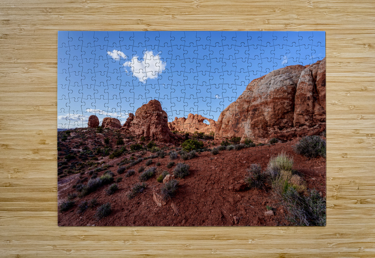 Sun Lit Skyline Arch Utah Jennifer White Puzzle printing