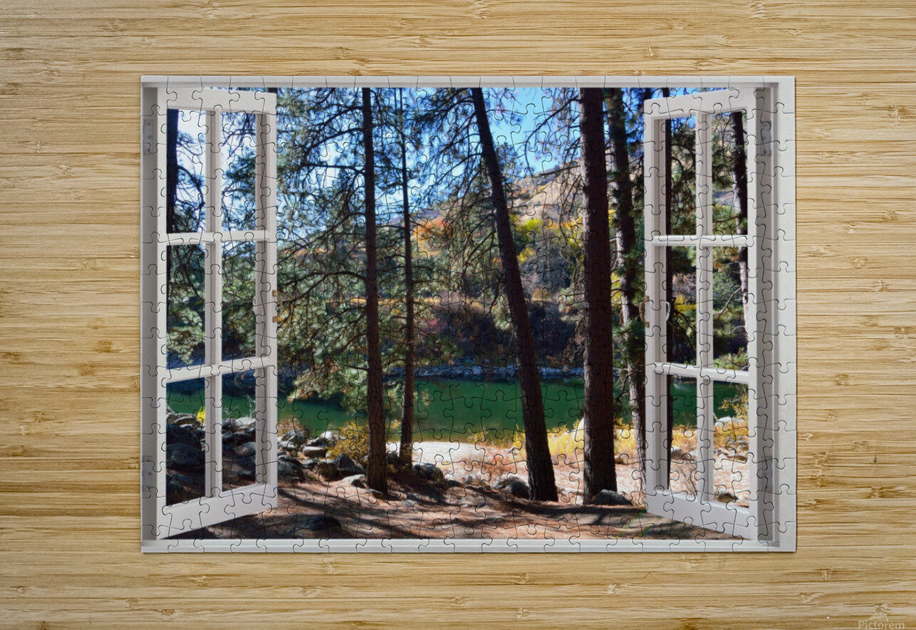 Sandy River Bank Afternoon Walk Michelle Wood Natural Healing Views Puzzle printing