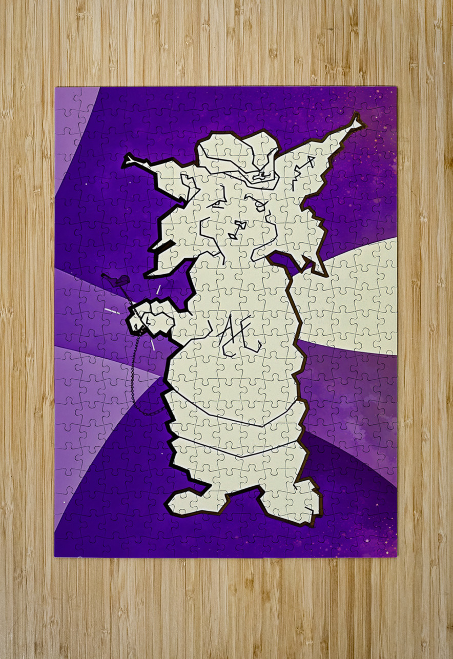 Vintage Abilene Christian College Wildcat Art by Mike Fanning Row One Brand Puzzle printing