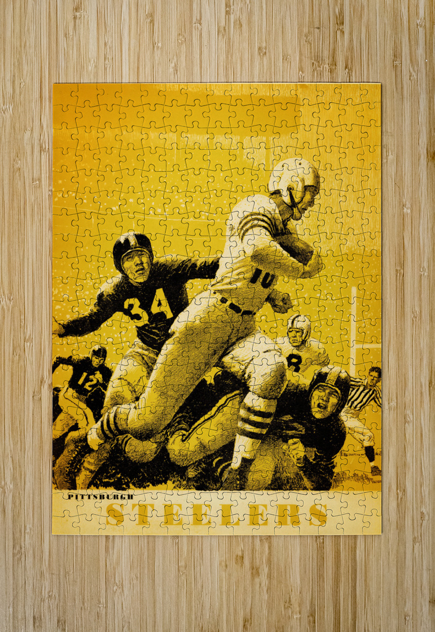1953 Pittsburgh Steelers Football Art Remix Row One Brand Puzzle printing