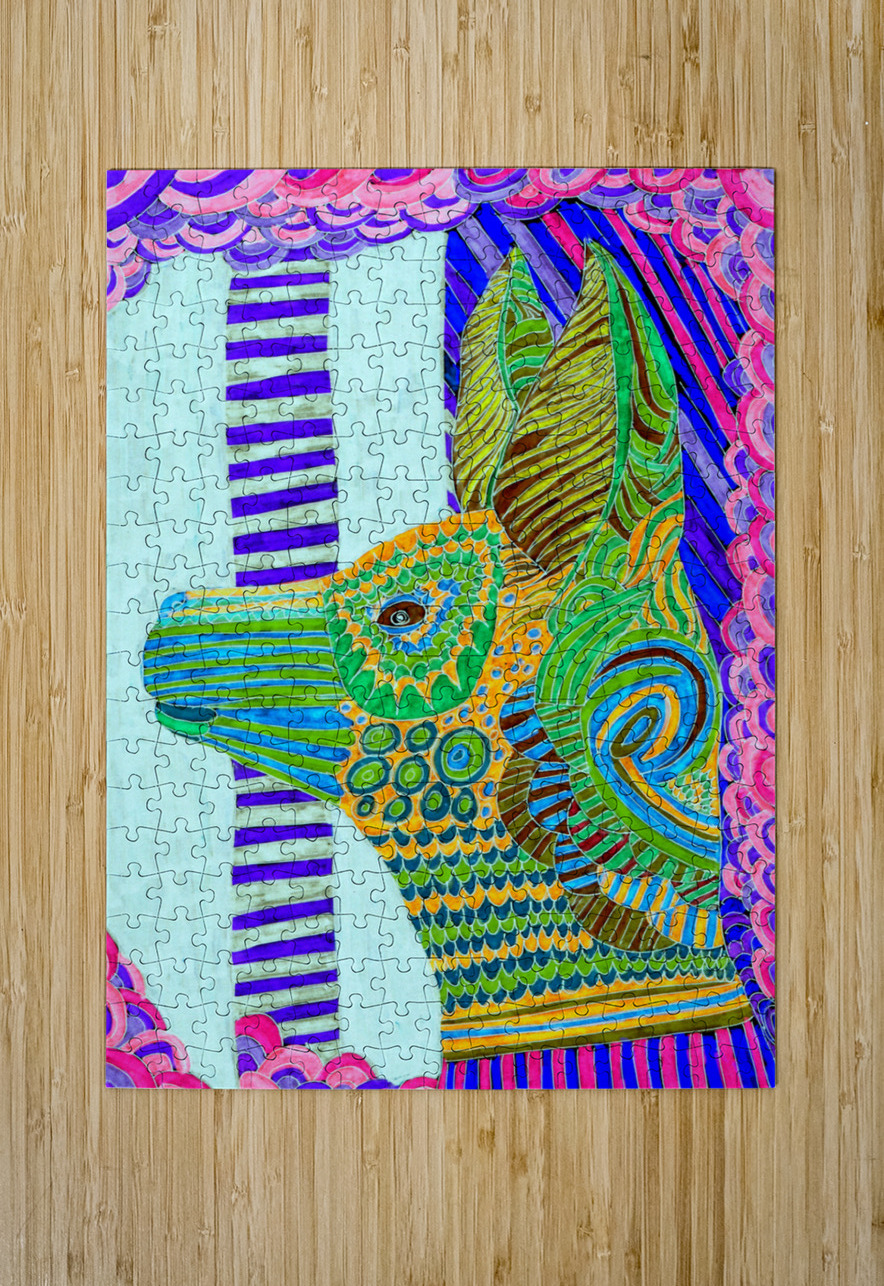 Abstract Egyptian Dog Too Catriona Roberts Nature Photography and Designs Puzzle printing