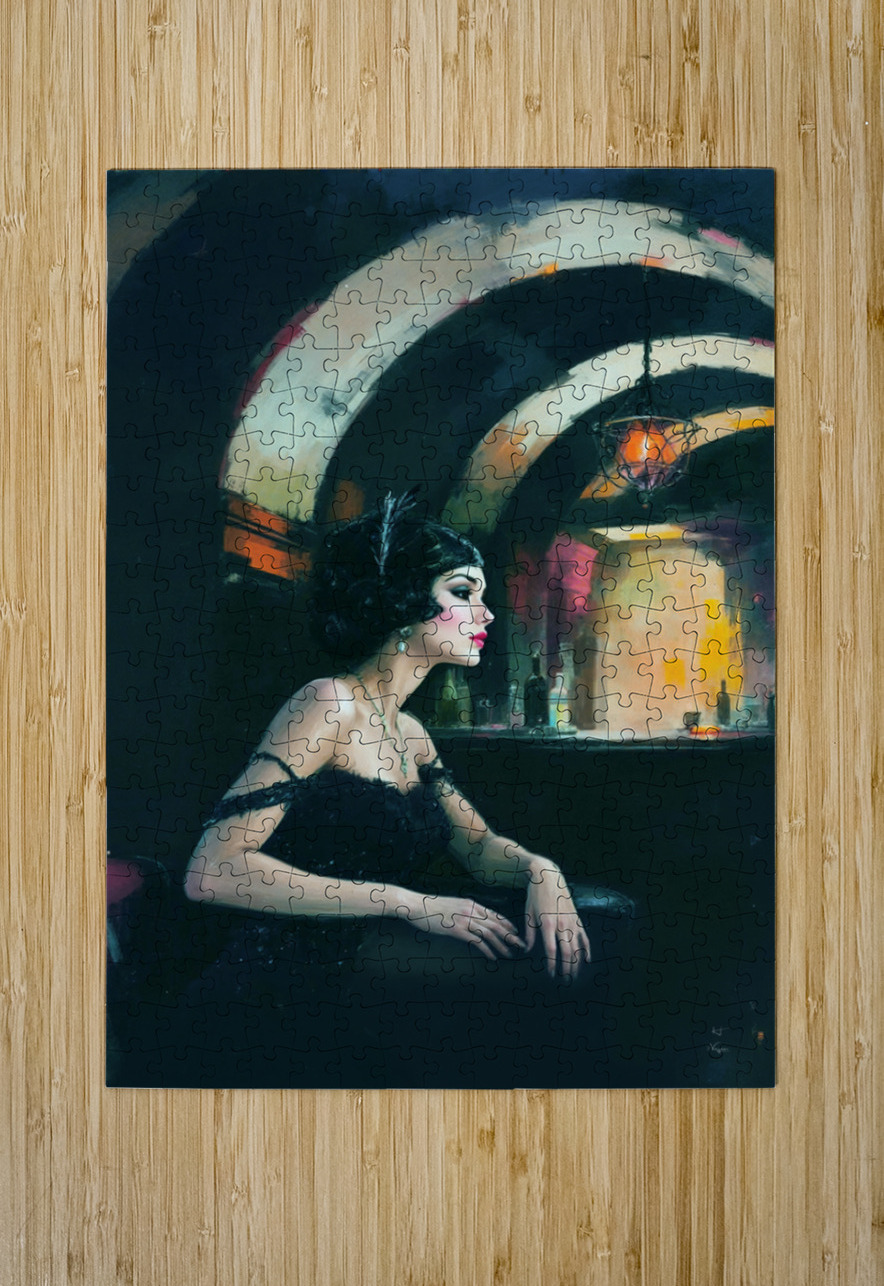 Prohibition Speakeasy Art Print Tricky Rabbit Art Puzzle printing