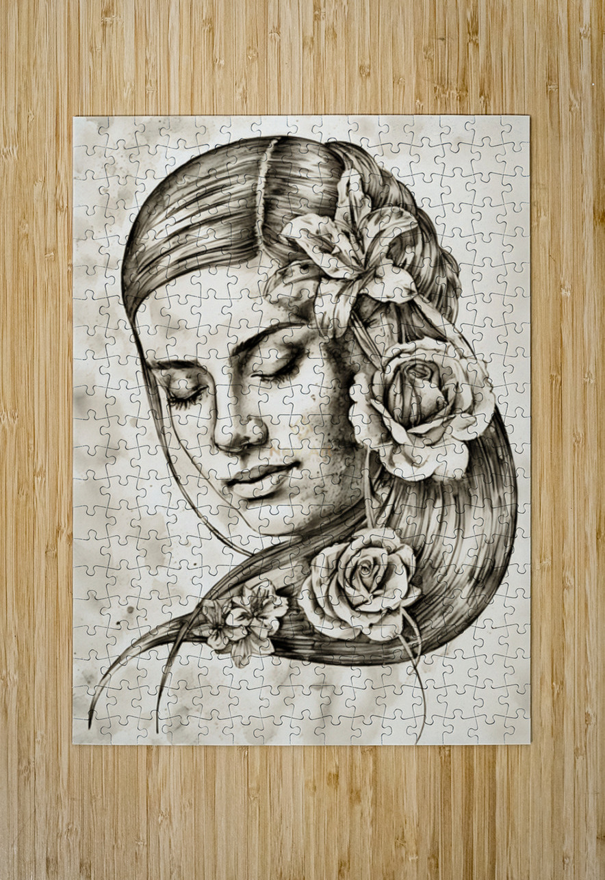 ArtX 539 woman Forgotten Art Puzzle printing