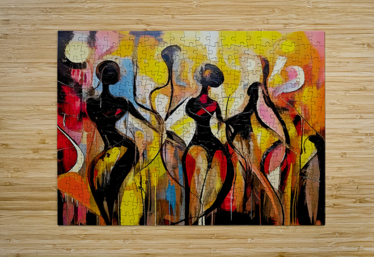 Lovers of Happy Dance Thea Menagh Puzzle printing