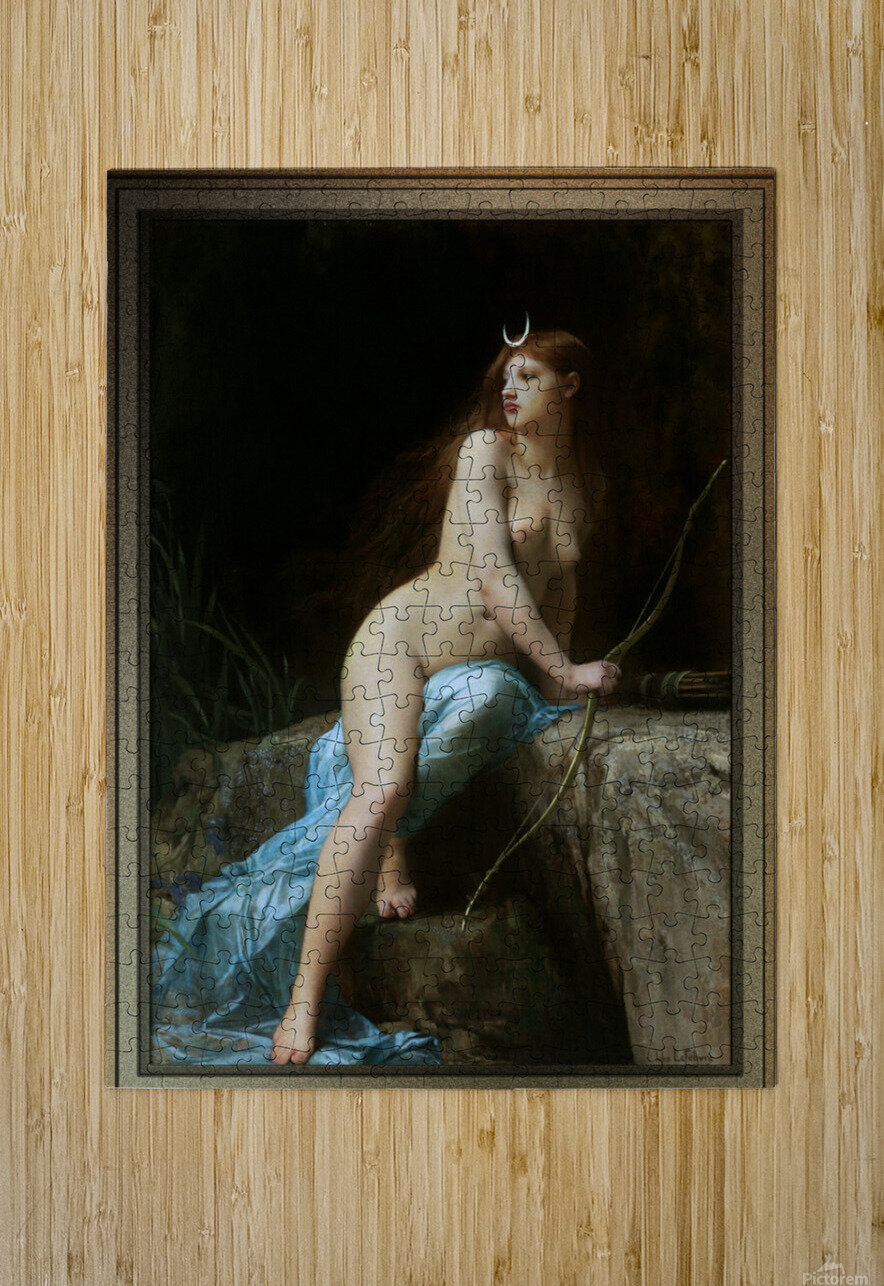 Diana Chasseresse by Jules Joseph Lefebvre xzendor7 Puzzle printing
