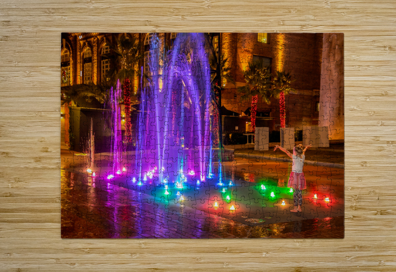 Christmas Magic on the Savannah Riverfront Walk Norma Brandsberg Photography Puzzle printing