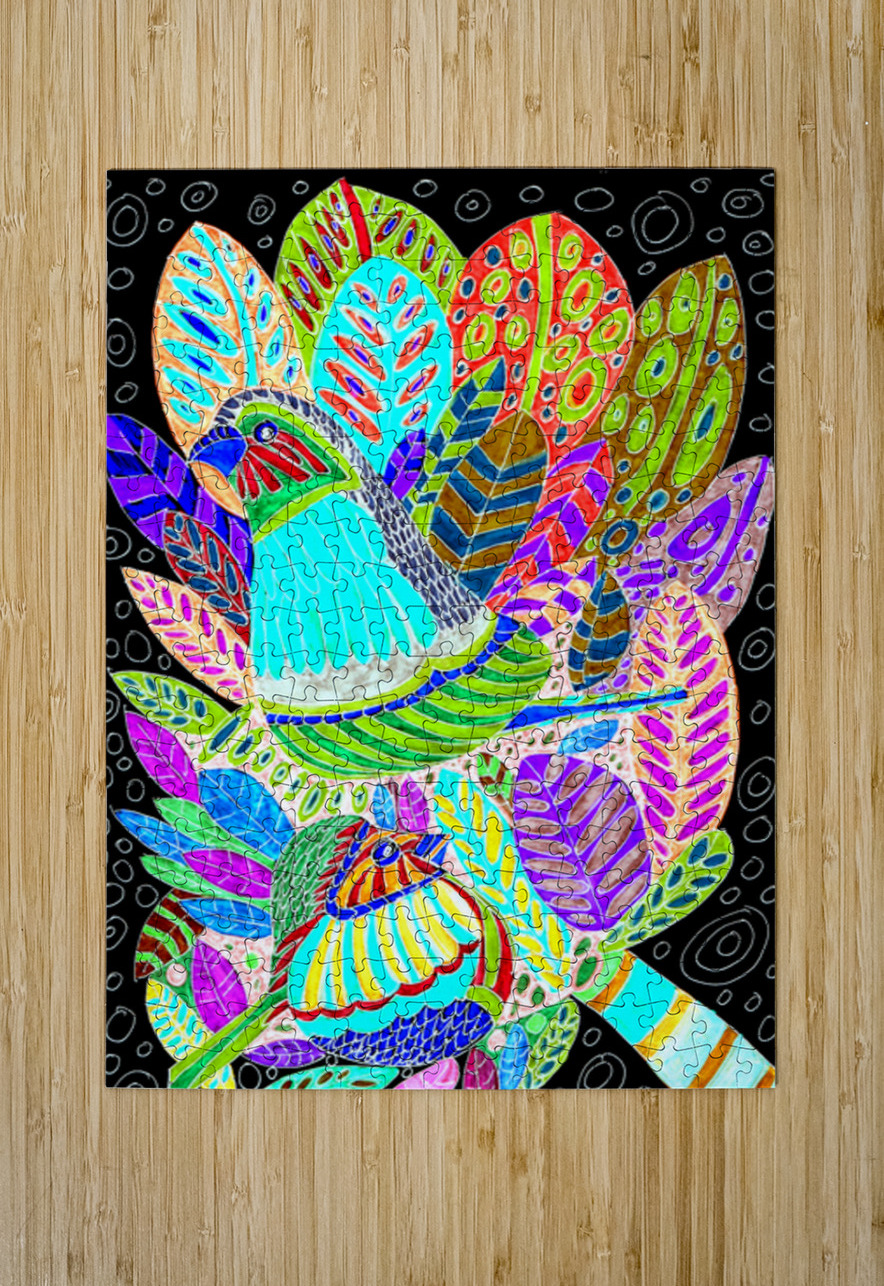 Abstract Pastel Birds Catriona Roberts Nature Photography and Designs Puzzle printing