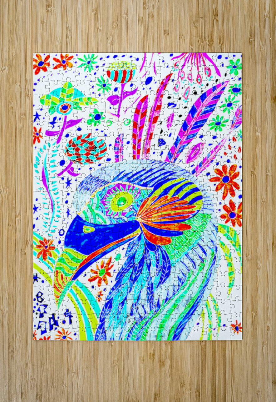 Abstract Pastel Avian Catriona Roberts Nature Photography and Designs Puzzle printing