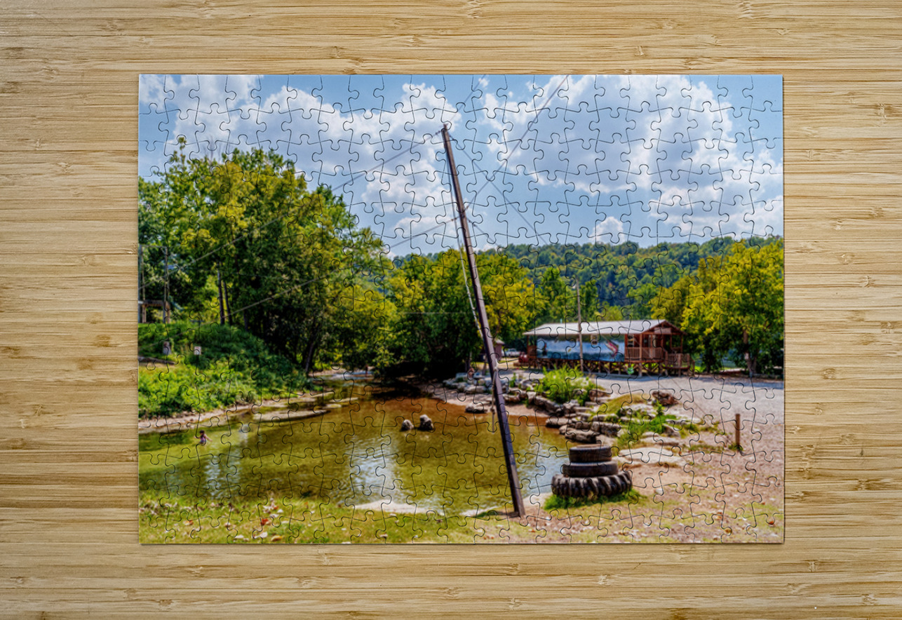 Rope Swing Big Spring Arkansas Jennifer White Puzzle printing