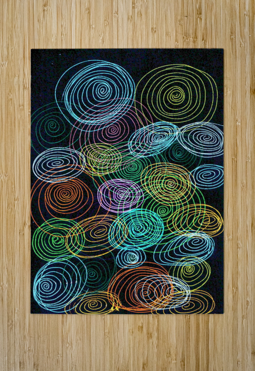 Abstract Colourful Spirals Catriona Roberts Nature Photography and Designs Puzzle printing
