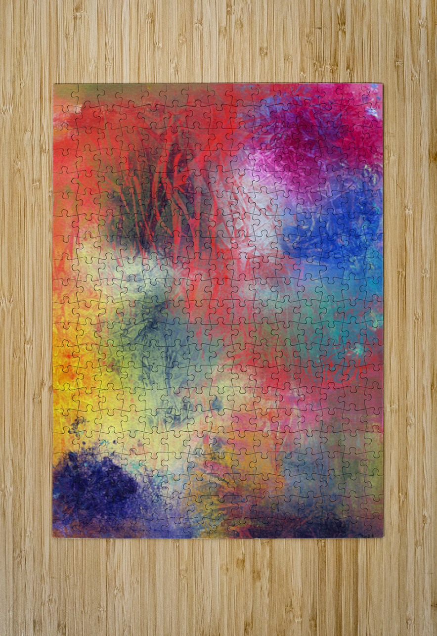 Mystical forest acrylic painting Karen Kaspar Impression de puzzle