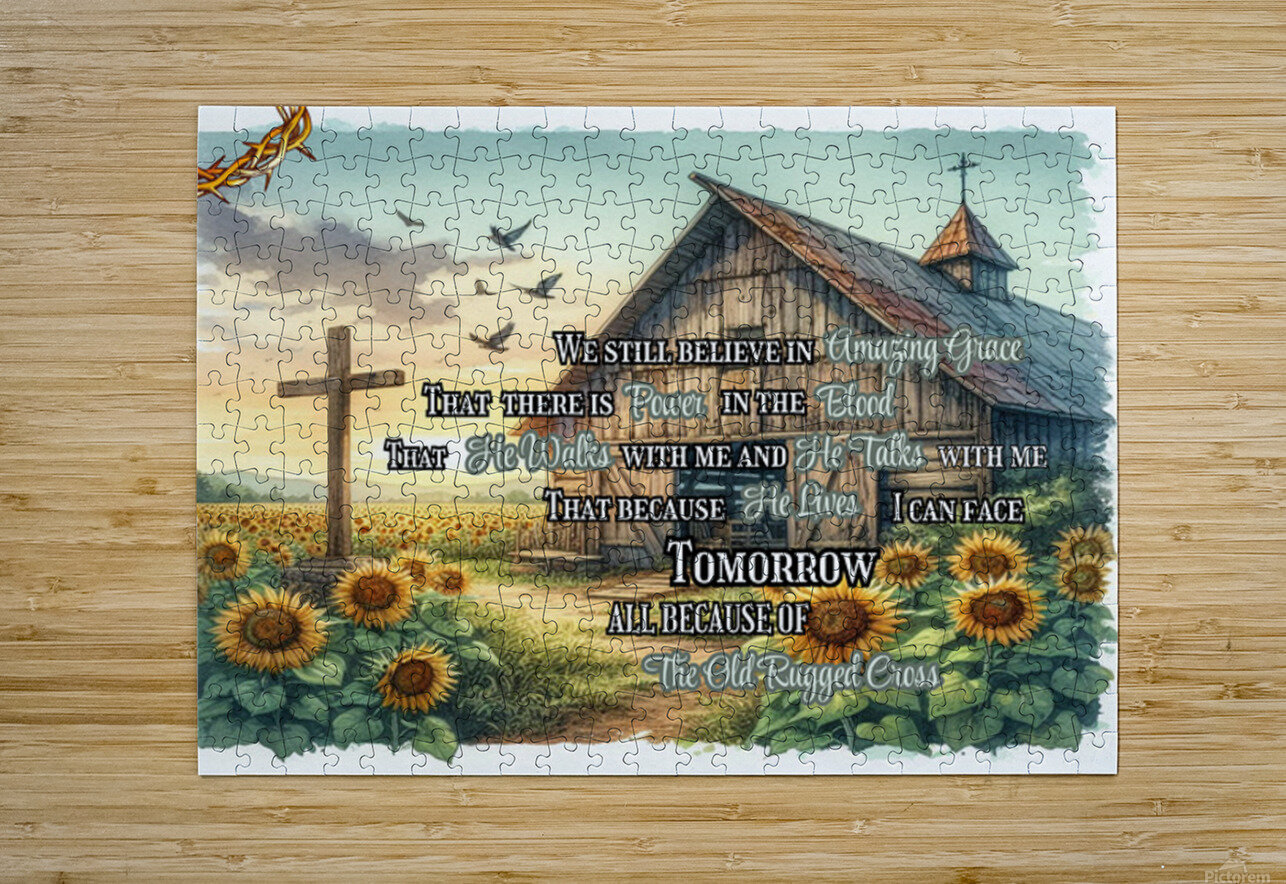 Christian Canvas Print I Still Believe in Amazing Grace Scripture Wall Decor Gift DesignedByM Puzzle printing