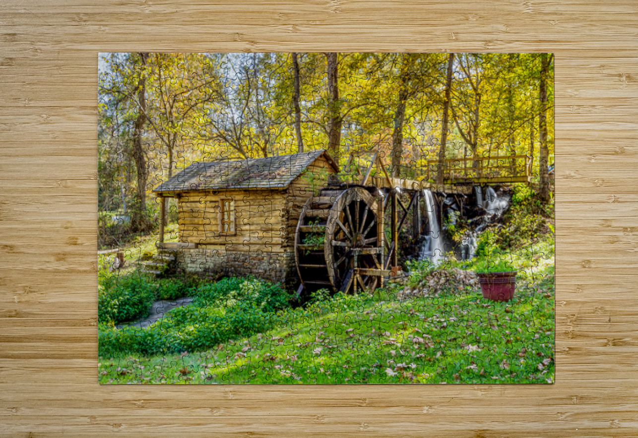Rustic Charm Of Reeds Spring Mill Jennifer White Puzzle printing