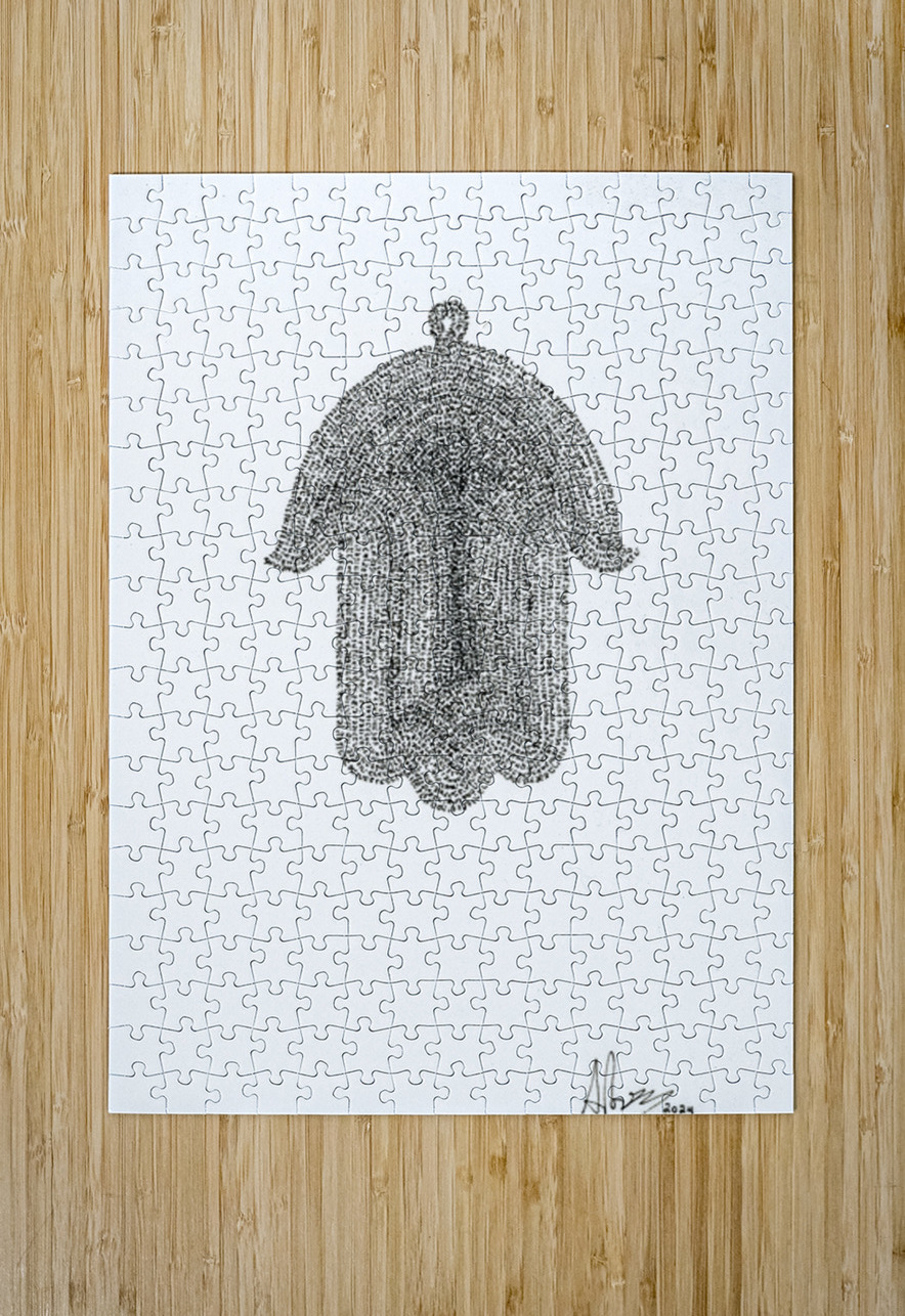 Hamsa Micro-Blessing Aaron Poris Puzzle printing