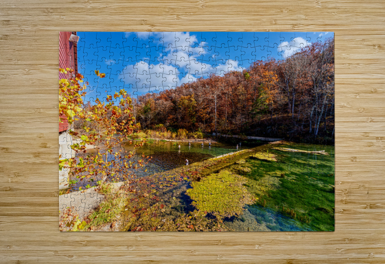 Rockbridge Mill Dam View Jennifer White Puzzle printing
