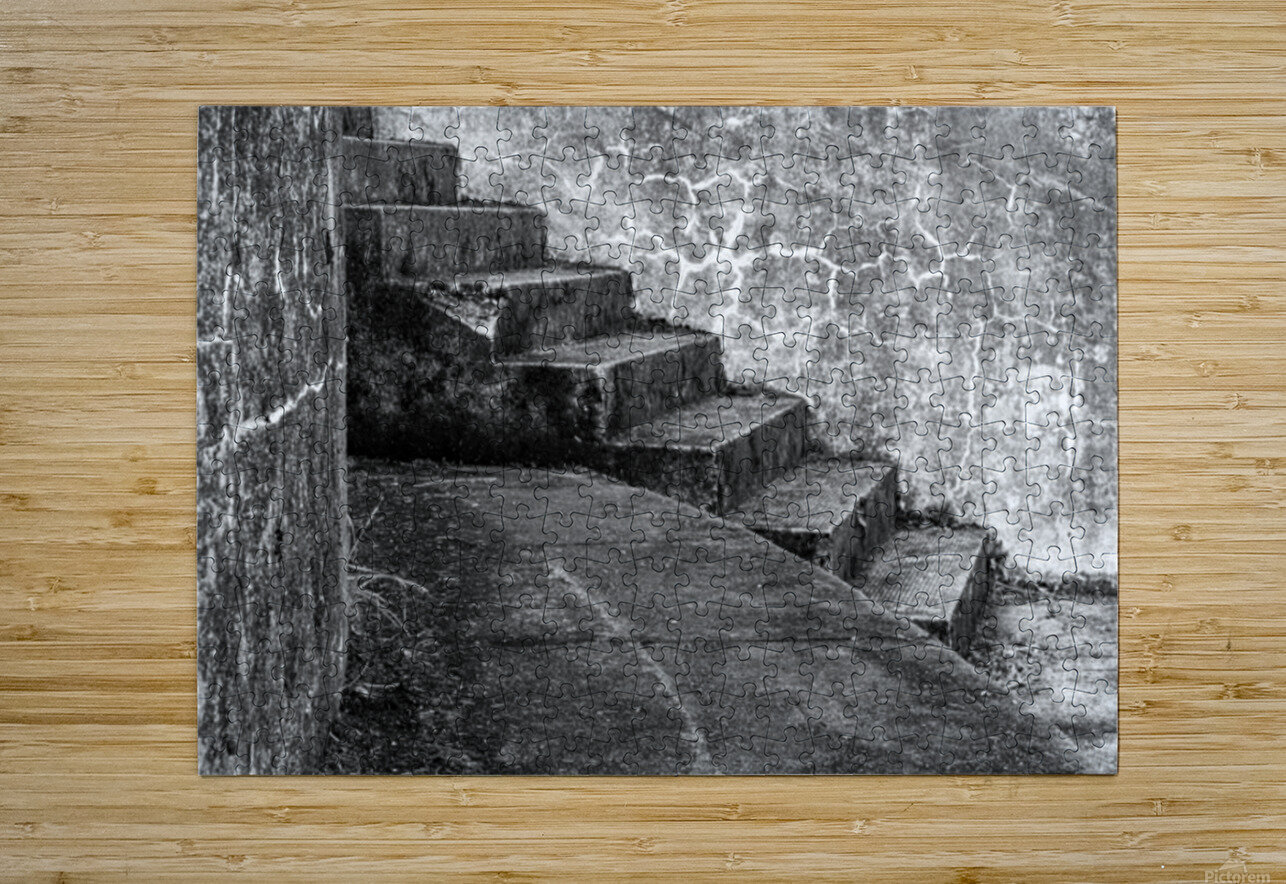 Cape Disappointment Battery 247 steps in B&W Lisa von Biela Puzzle printing