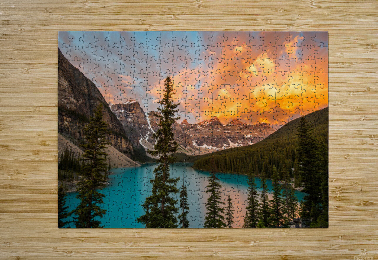 Moraine on Fire Aurelio Matthew Leal Puzzle printing
