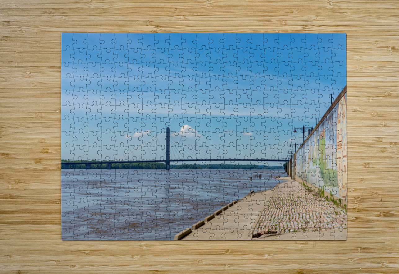 Cape Girardeau Mississippi River View Jennifer White Puzzle printing