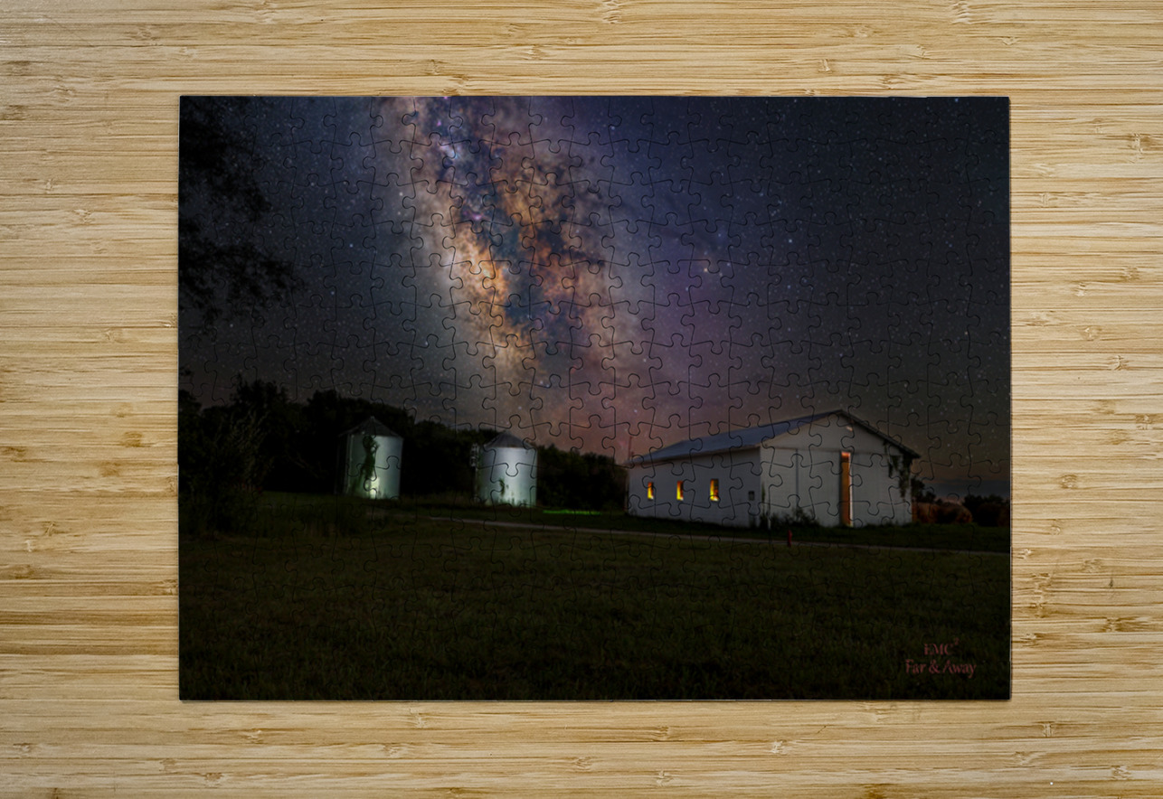 Milky Way over Diona Building by E. Farmer & M. Killion Mark Killion Puzzle printing