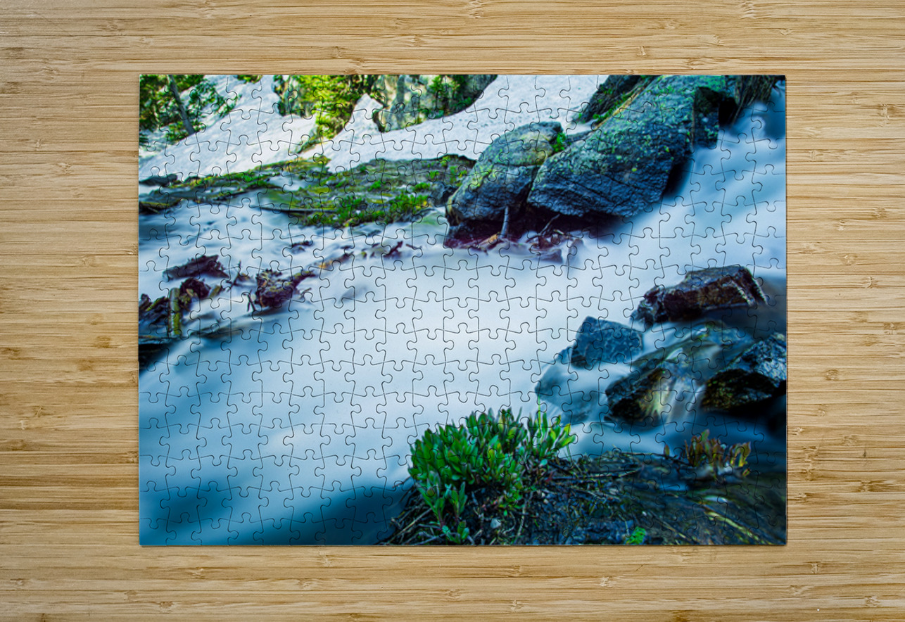 Small Stream From Snow Melt In Rocky Mountain National Park Colo Prairie Wind Imagery Puzzle printing