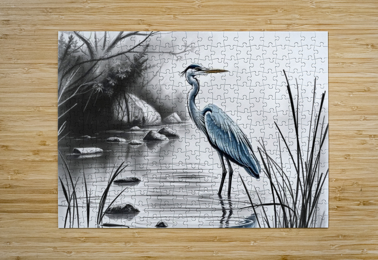 Gorgeous Blue Heron Oct 24 2025 at 9 34 18 AM Magikheart Puzzle printing