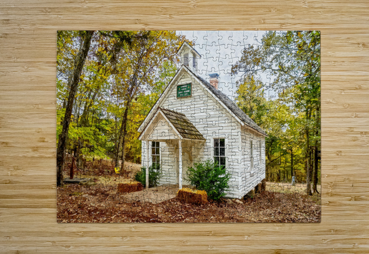 Old One Room Schoolhouse Concord Jennifer White Puzzle printing