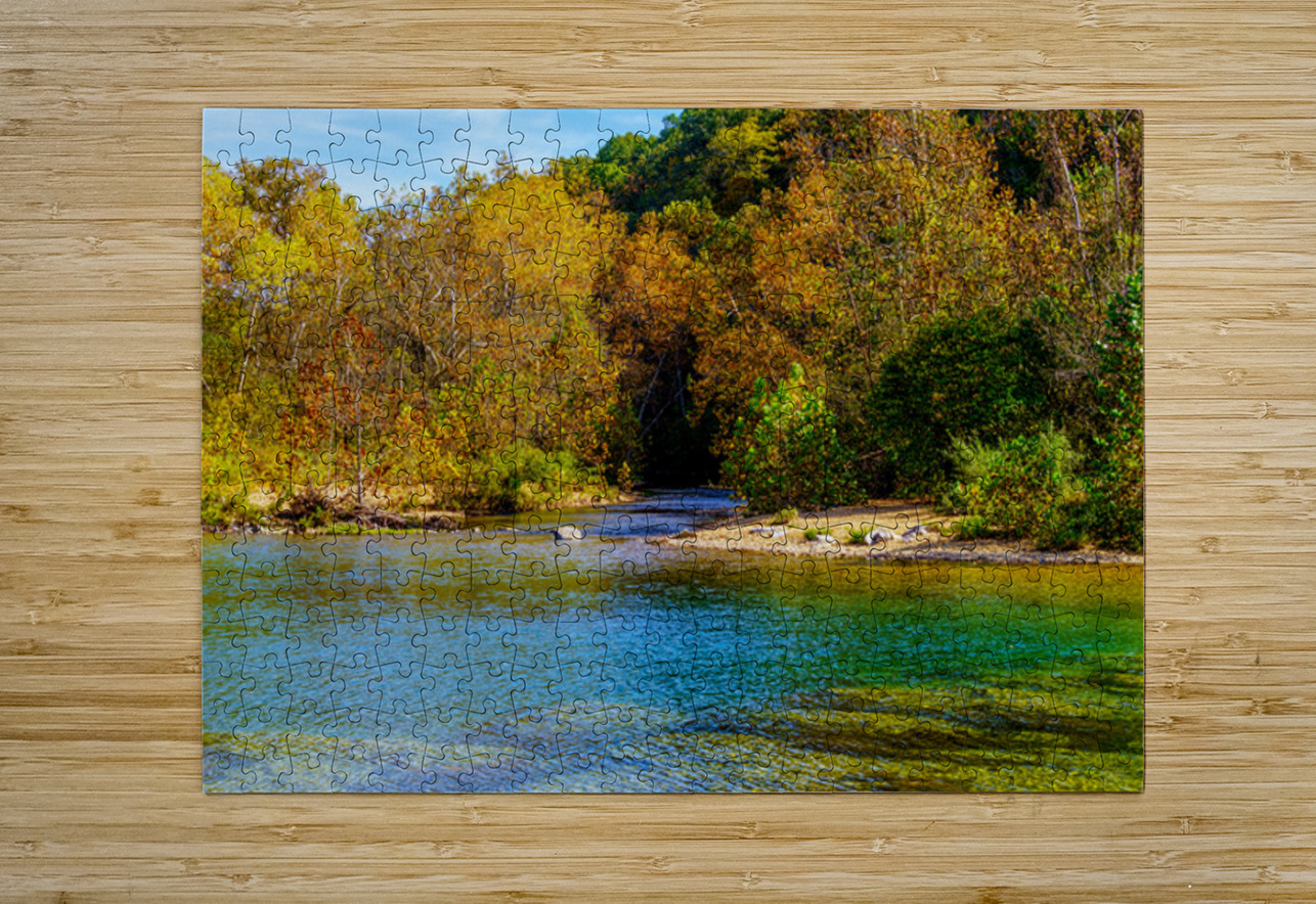 Huzzah Creek Meets The Fall Season Jennifer White Puzzle printing