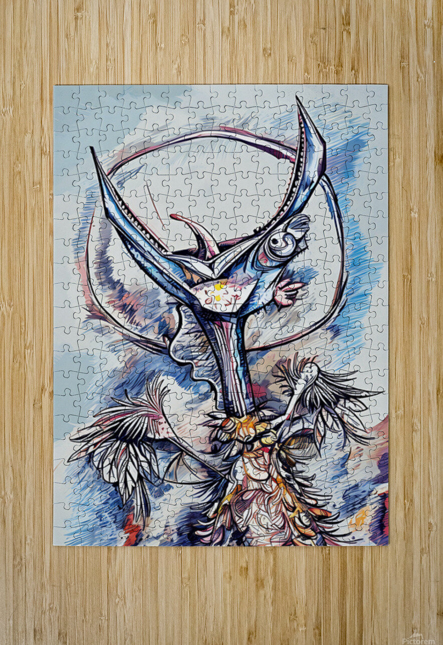 ArtXcl 316 crazy bird Forgotten Art Puzzle printing