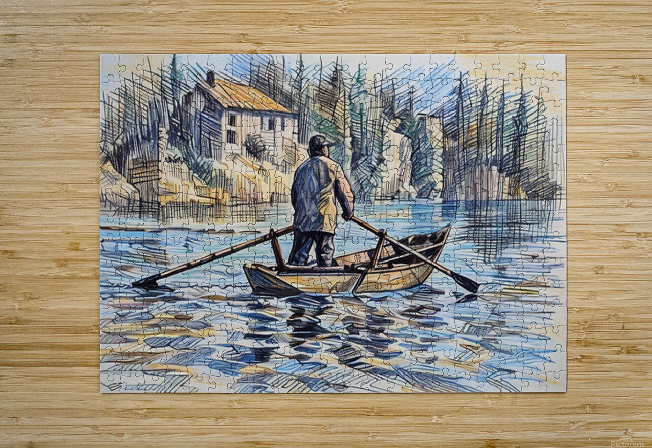 ArtXcl 321 boat lake Forgotten Art Puzzle printing