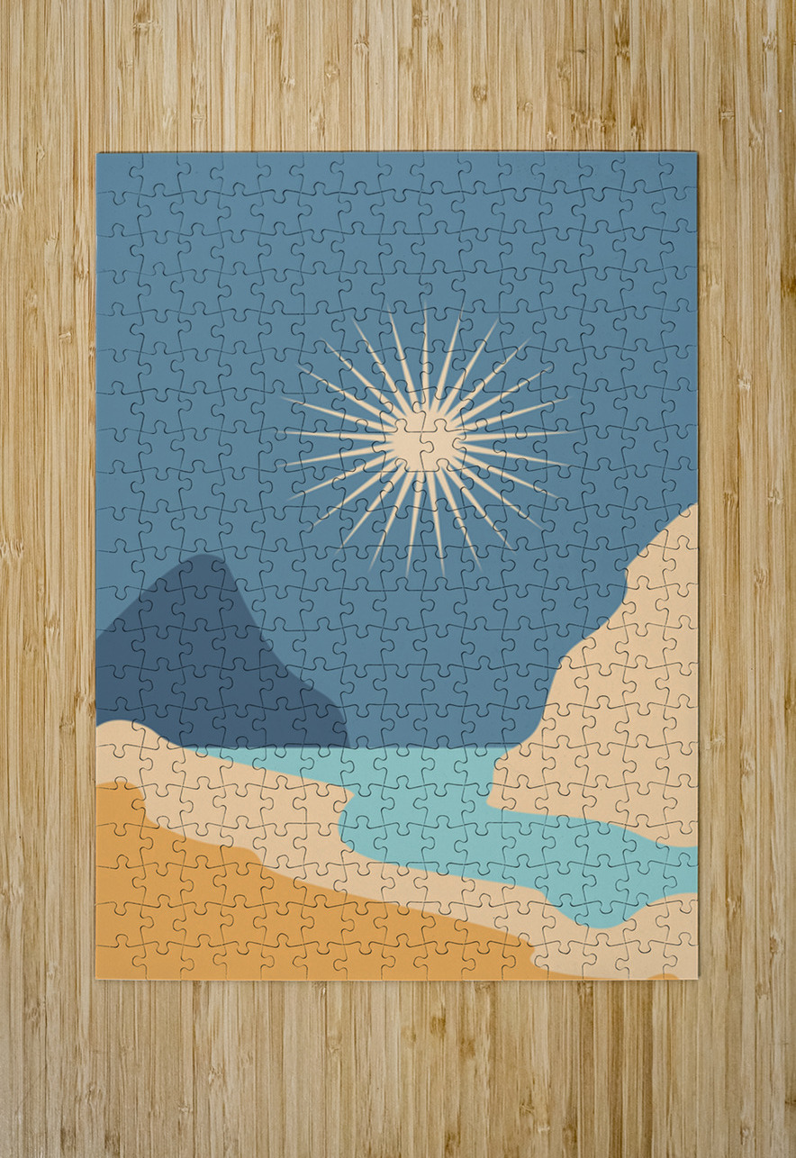 Modern natural abstract landscape. b Towseef Dar Puzzle printing