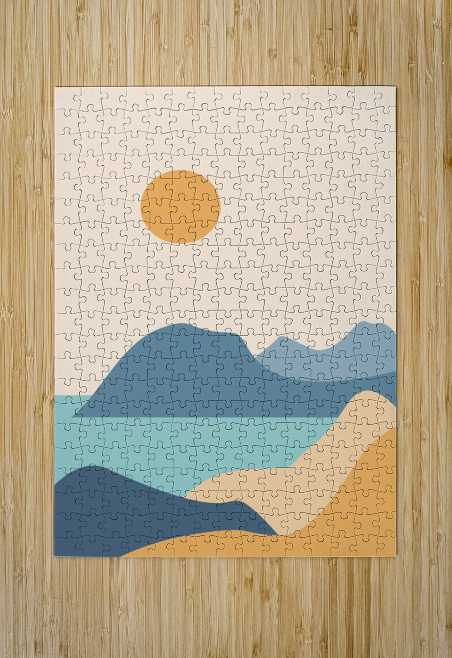 Modern natural abstract landscape. c Towseef Dar Puzzle printing